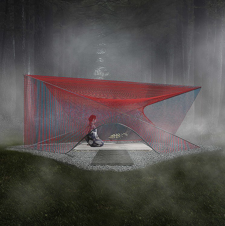 #3MM#RED#FIBER，teahouse，2019 red dot design concept award，