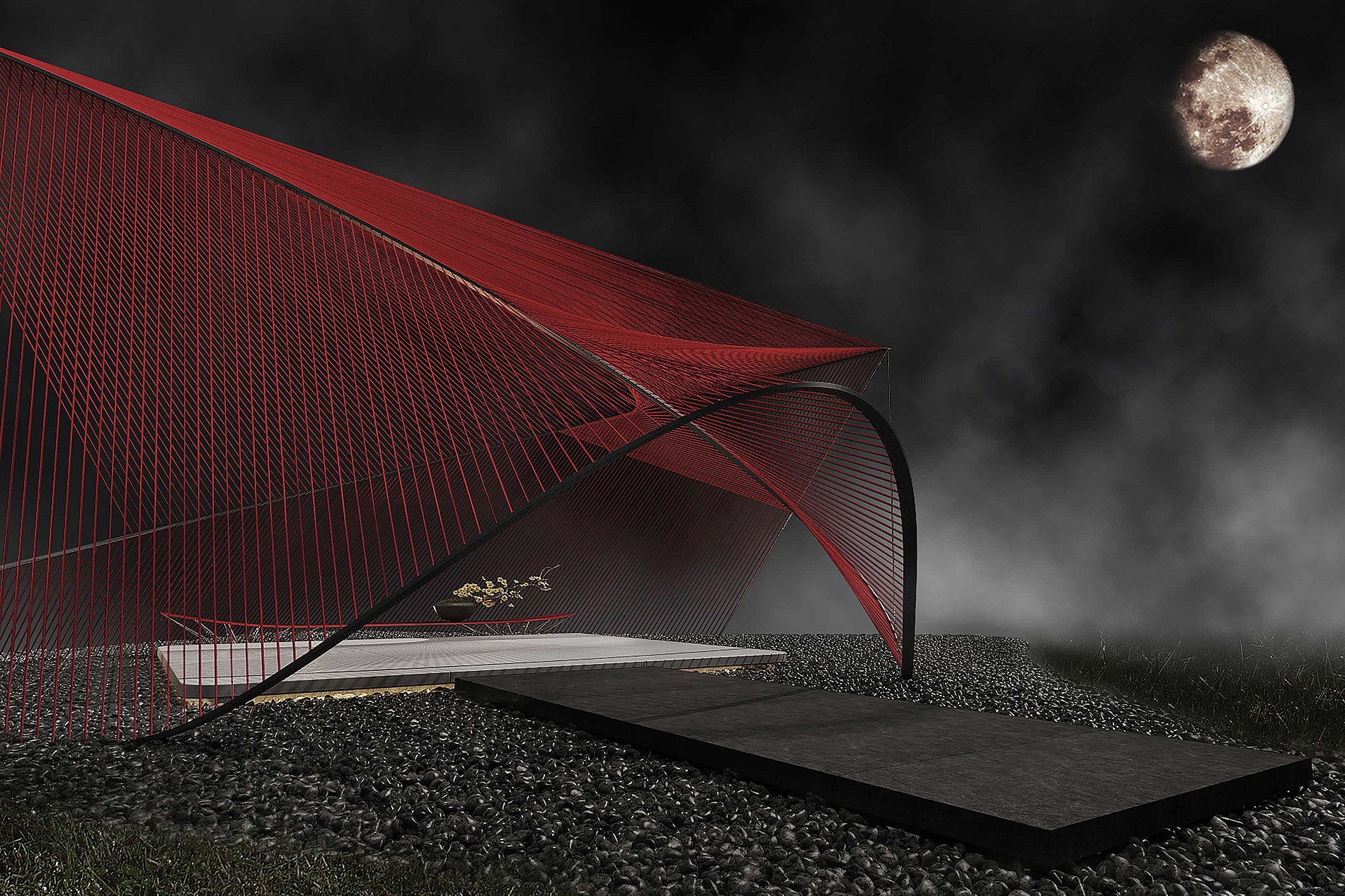 #3MM#RED#FIBER，teahouse，2019 red dot design concept award，