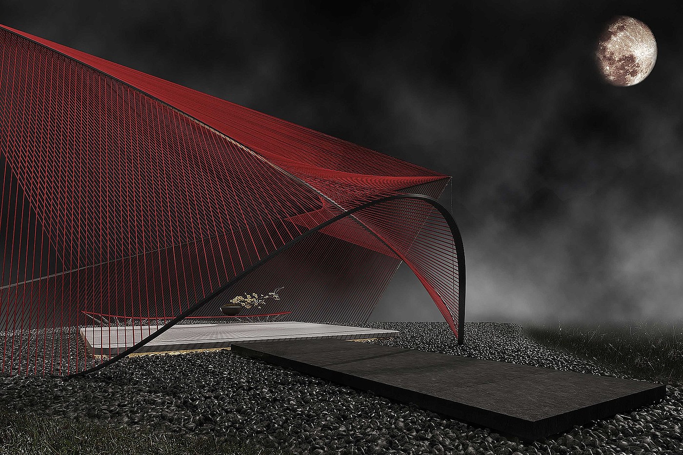 #3MM#RED#FIBER，teahouse，2019 red dot design concept award，