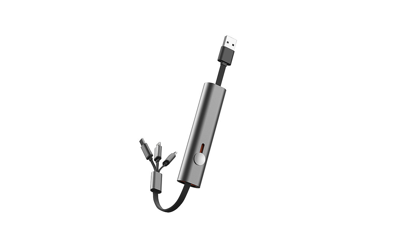 2019 red dot design concept award，3-in-1 Powerline，Three in one data line，