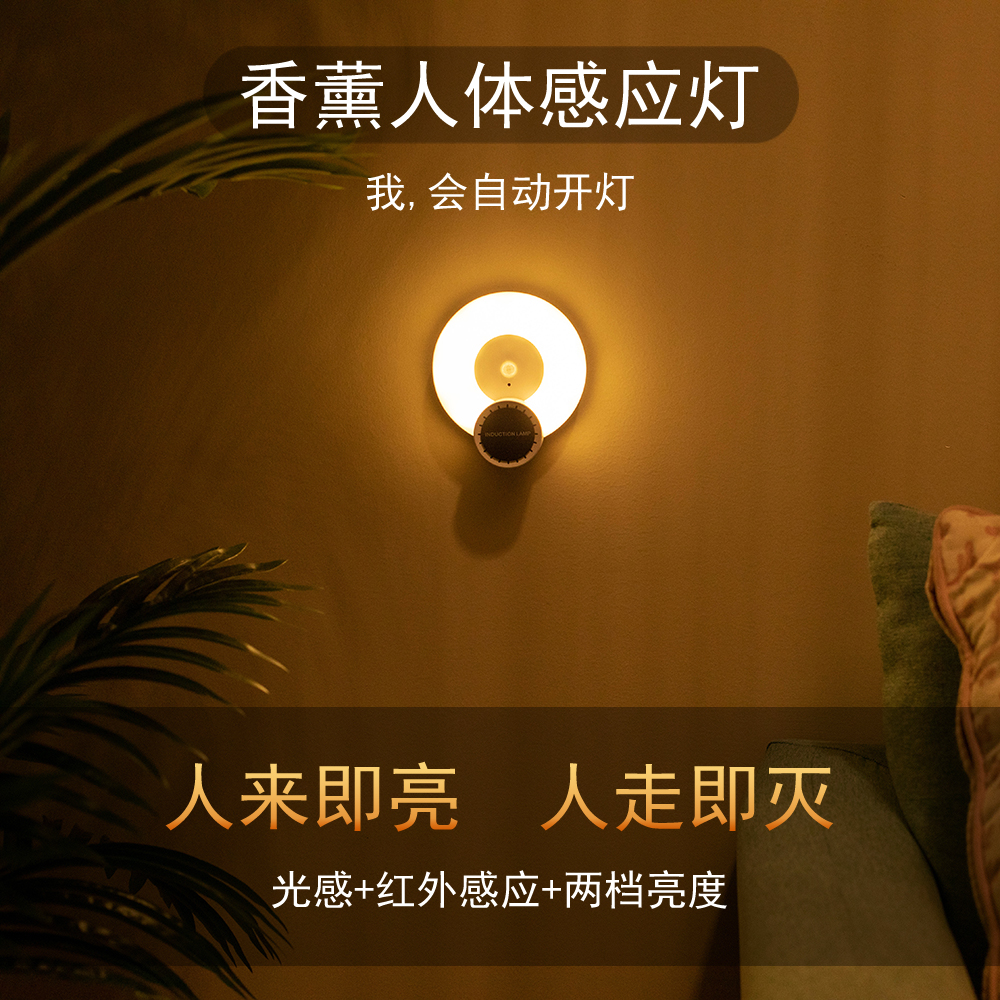 Night light，Human body induction lamp，Aromatherapy，