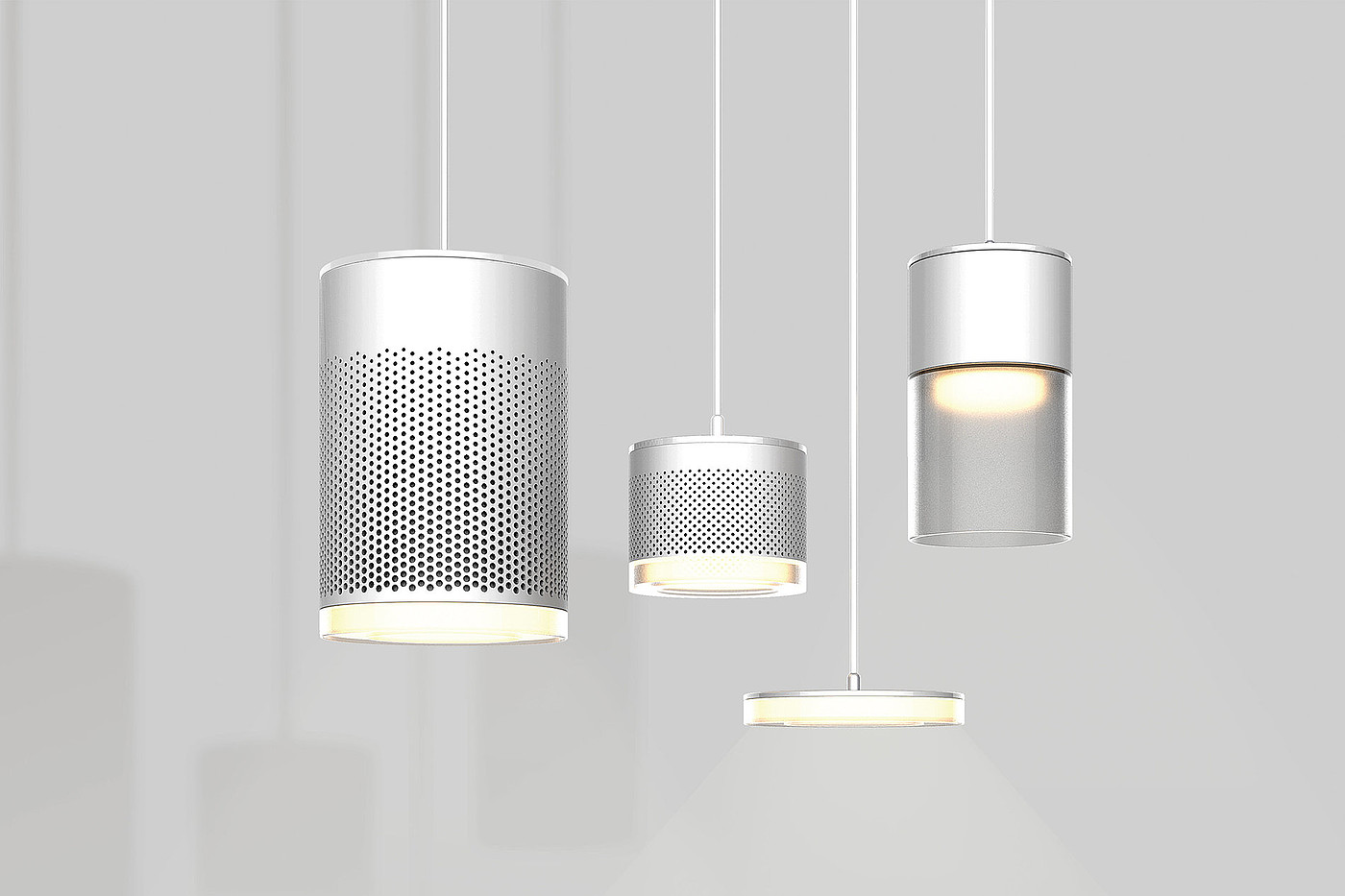 Suspended air purification lamp，light，Air Purification，Suspended Type，2019 red dot design concept award，