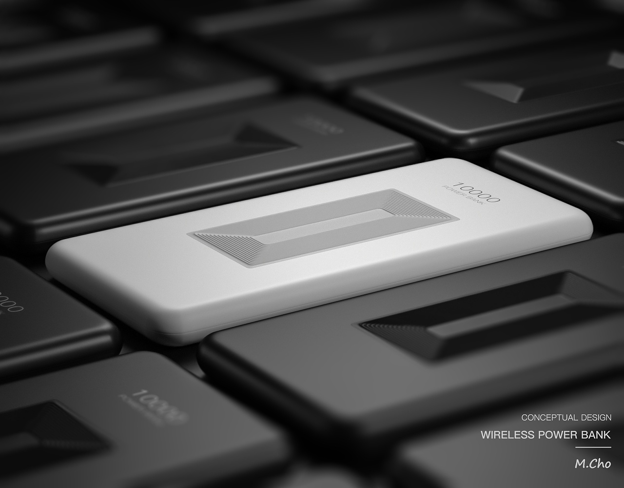 c4d，three-dimensional，portable battery，Wireless charging，