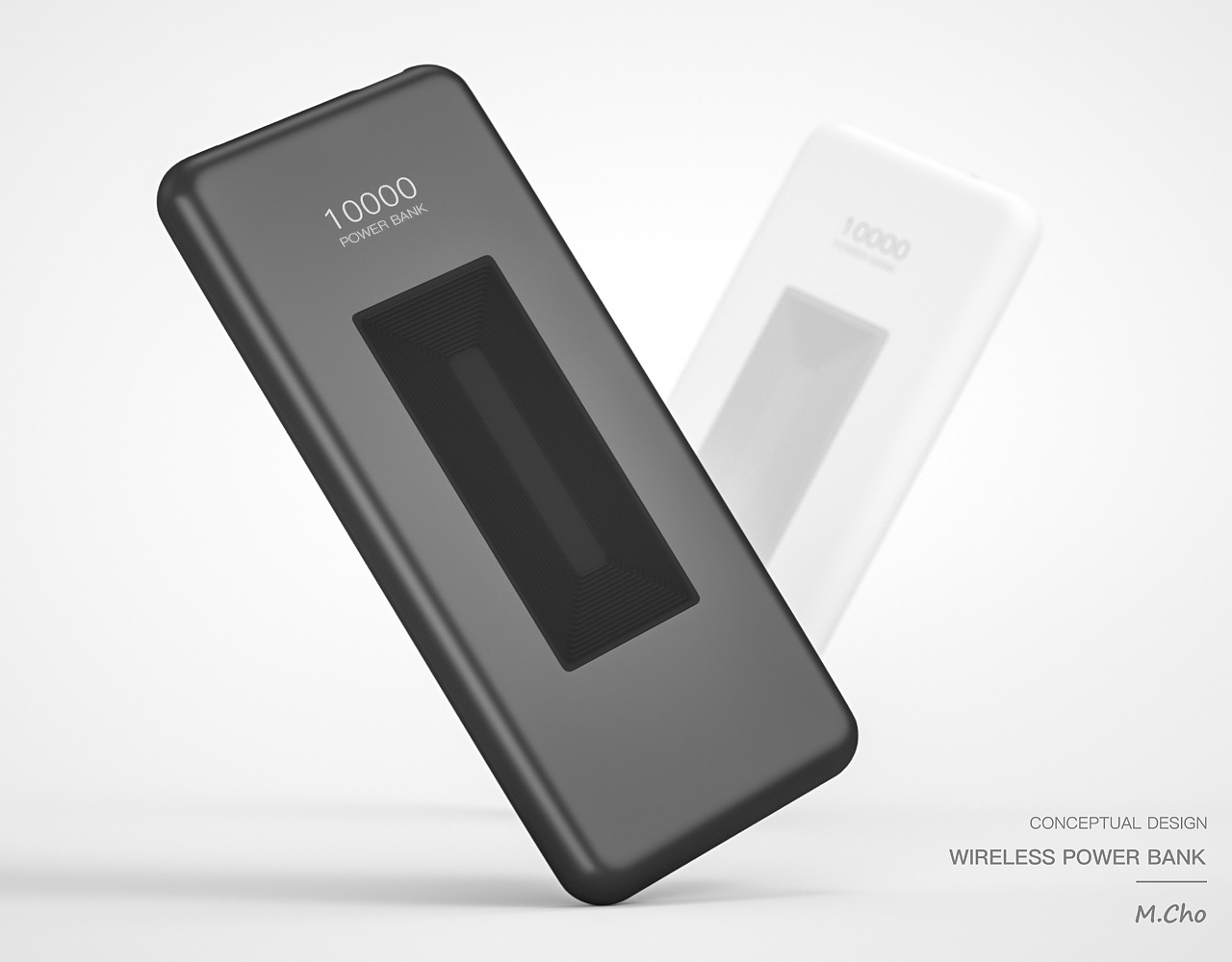 c4d，three-dimensional，portable battery，Wireless charging，