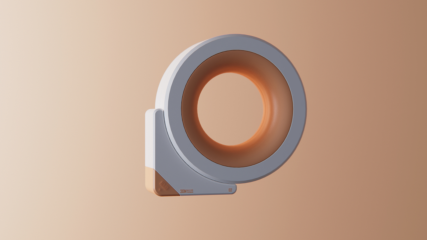 industrial design，Product modeling design，Stationery design，Simple design，Correction band design，