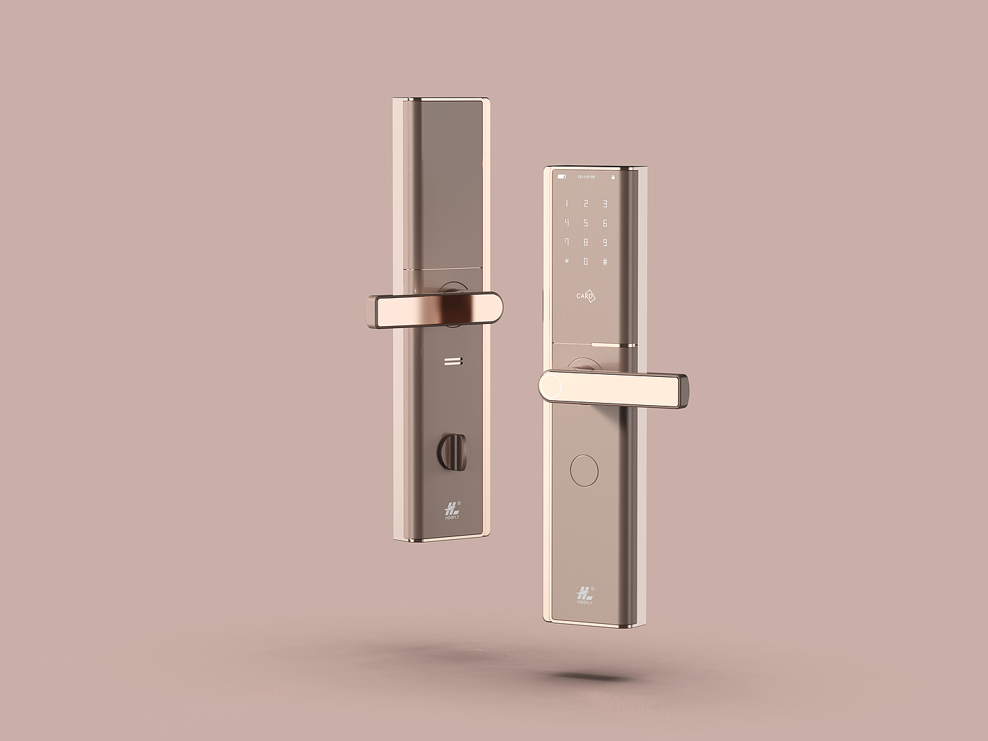 industrial design，Password lock，Intelligent lock，