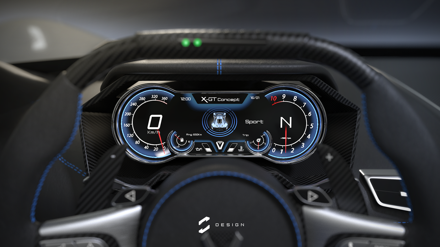 Automatic design，aerodynamics，Carbon structure，Twin turbo V8 engine，High quality leather，Control display，