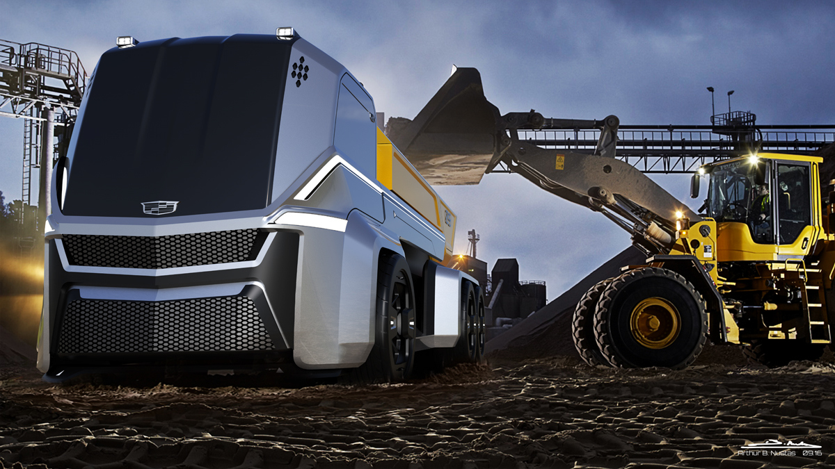 industrial design，Cadillac series，intelligence，science and technology，design sketch，Heavy vehicle，