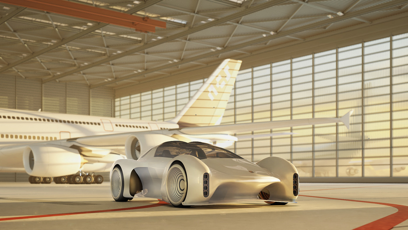 vehicle，automobile，Sports car，Porsche，porsche，Concept model，