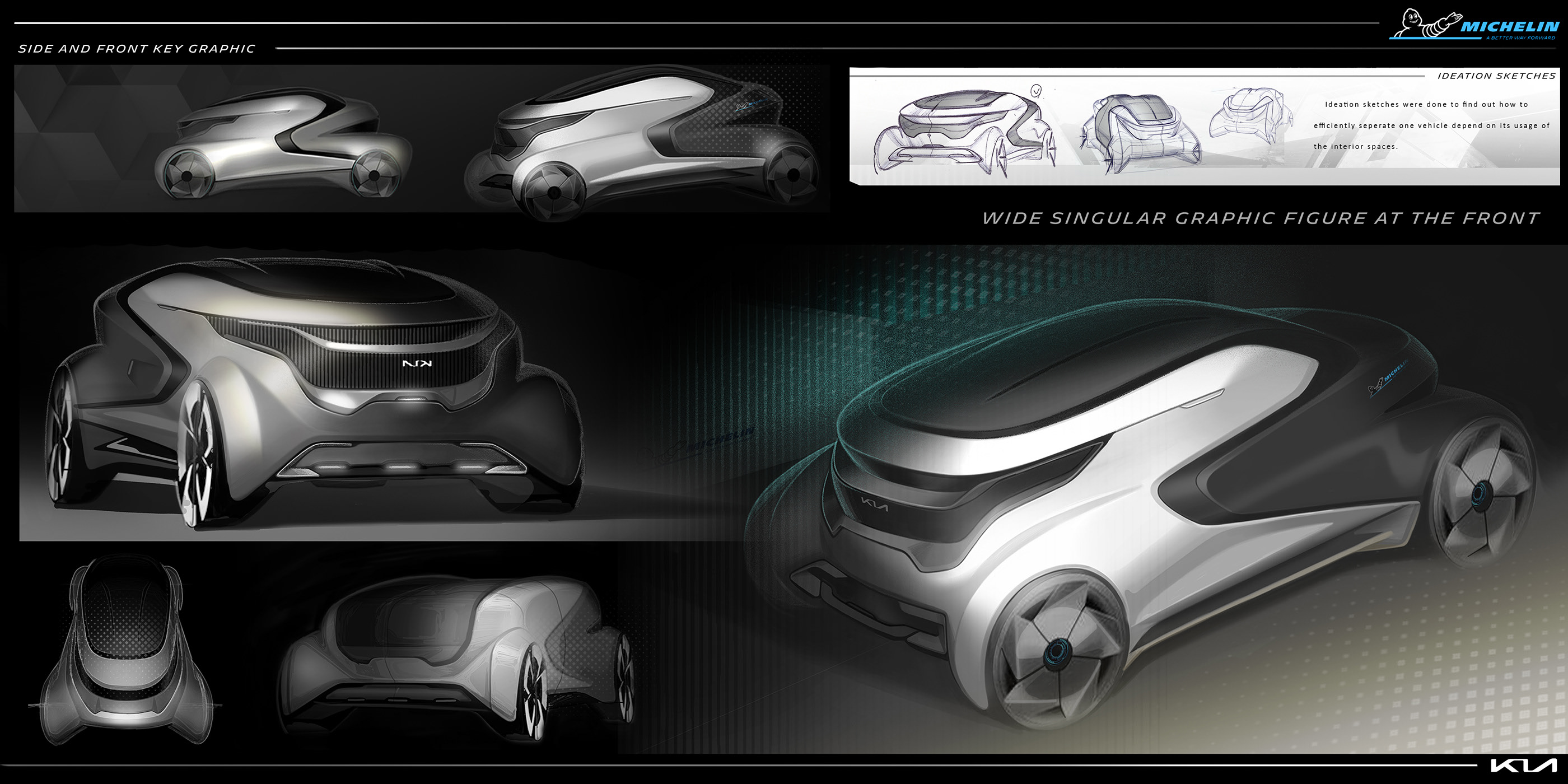 Office car，future，KIA MULTI-POD，conceptual design，Concept Car，sketch，
