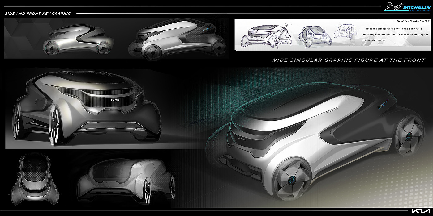 办公车，未来，KIA MULTI- POD，概念设计，概念车，草图，