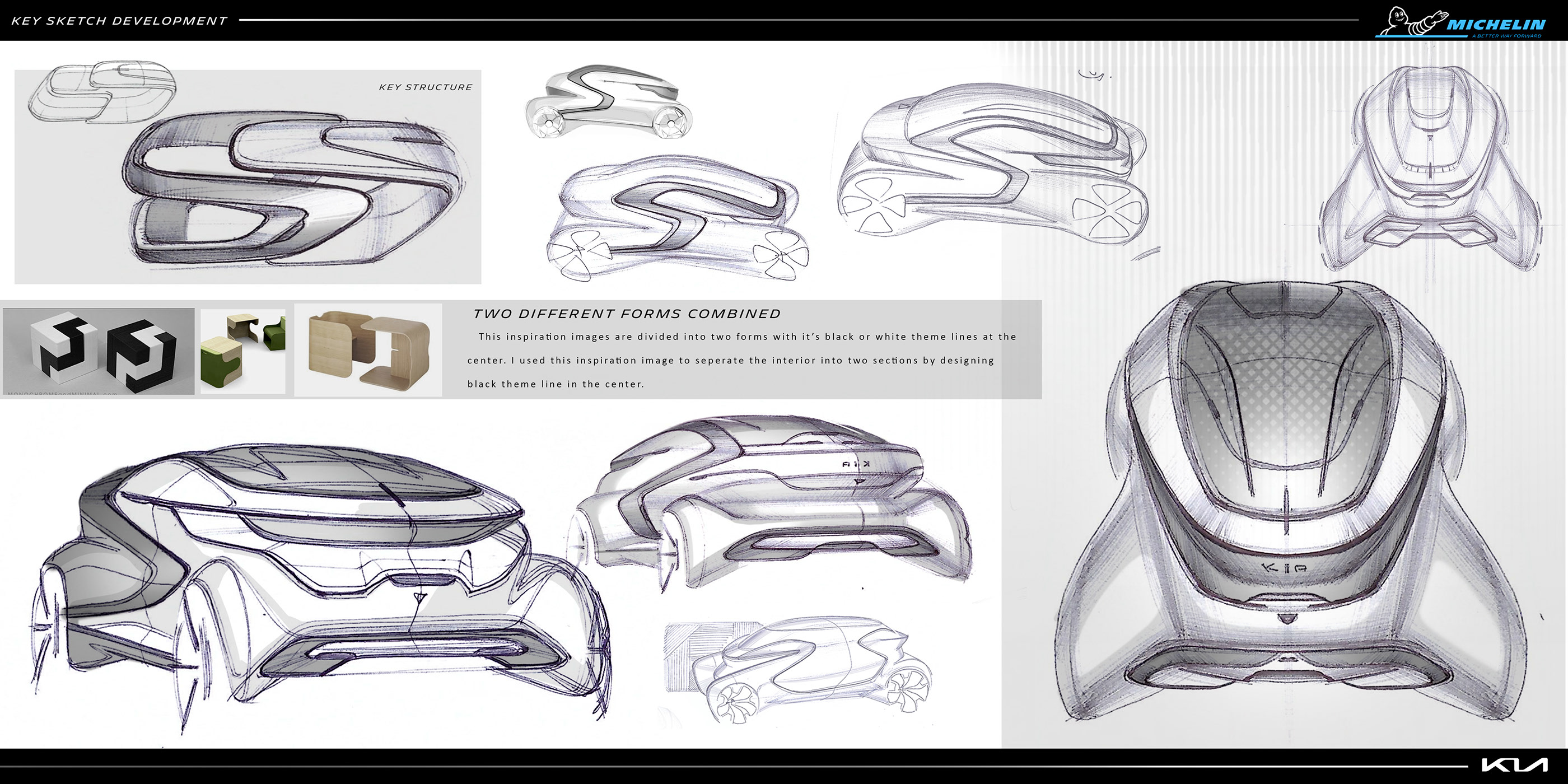 Office car，future，KIA MULTI-POD，conceptual design，Concept Car，sketch，