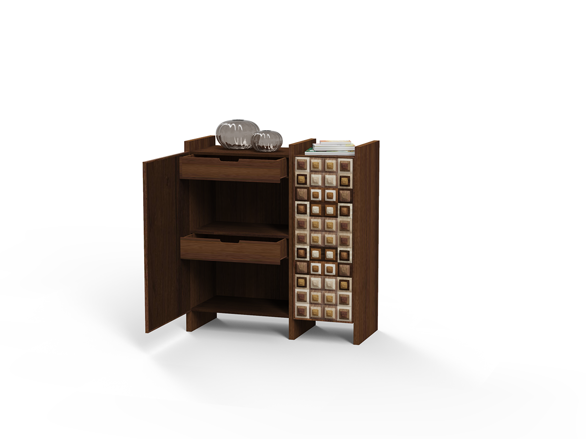 furniture，solid wood，Splicing，Prism，