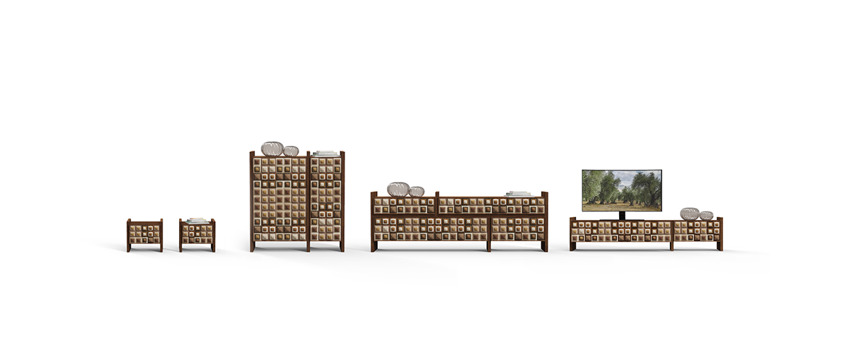 furniture，solid wood，Splicing，Prism，