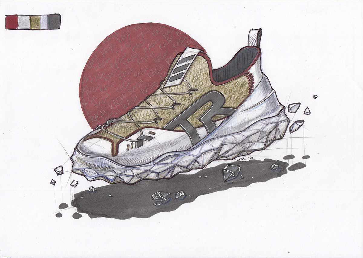 shoes，Hand drawn，sketch，fashion，clothing design，
