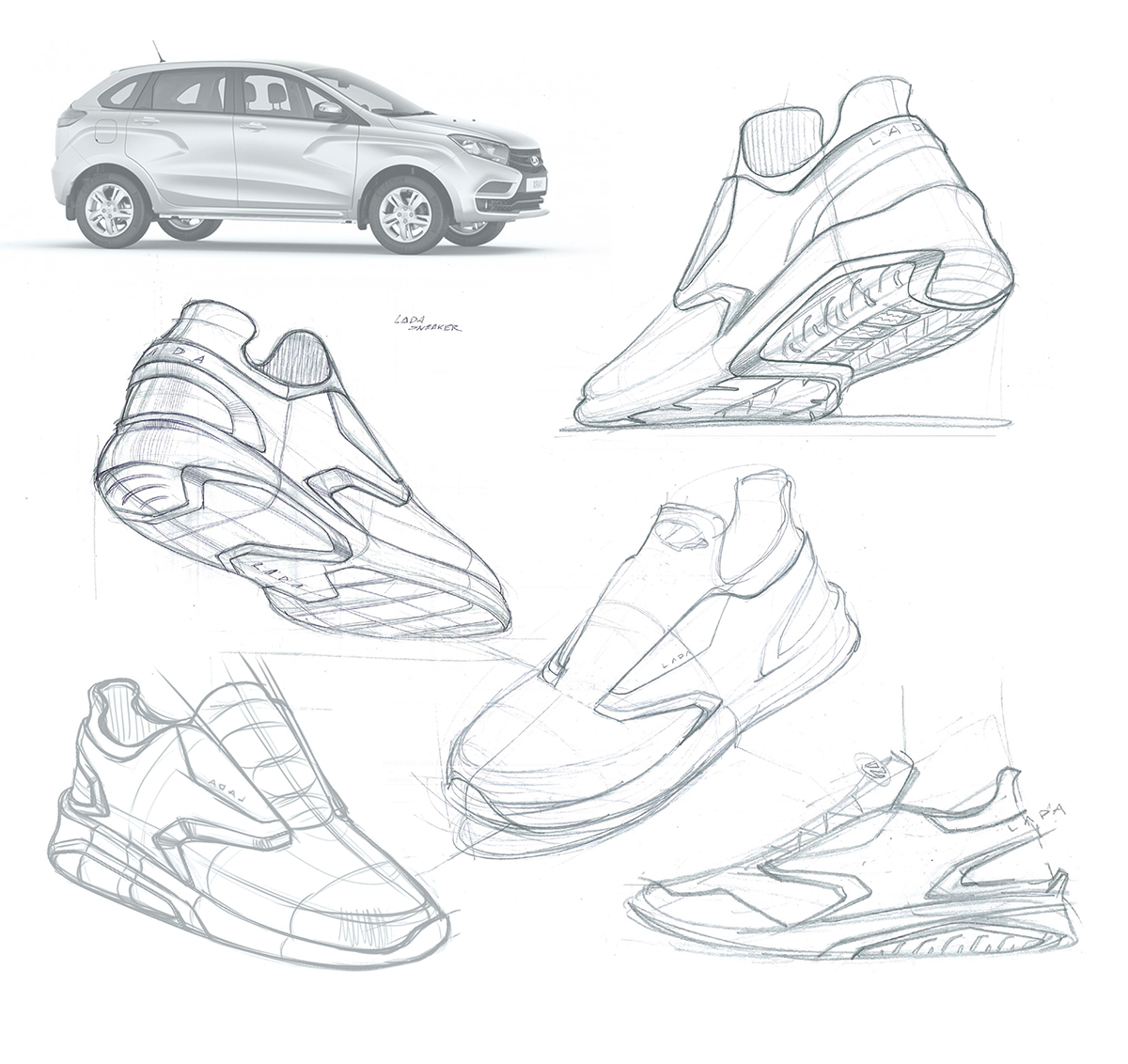 shoes，Hand drawn，sketch，fashion，clothing design，