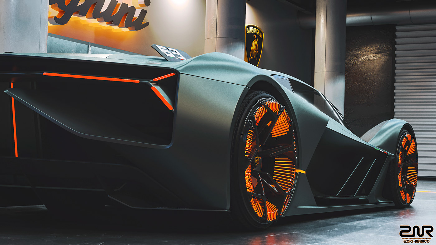 Concept Car，Futurism，Lamborghini，Lamborghini，Sports car，vehicle，