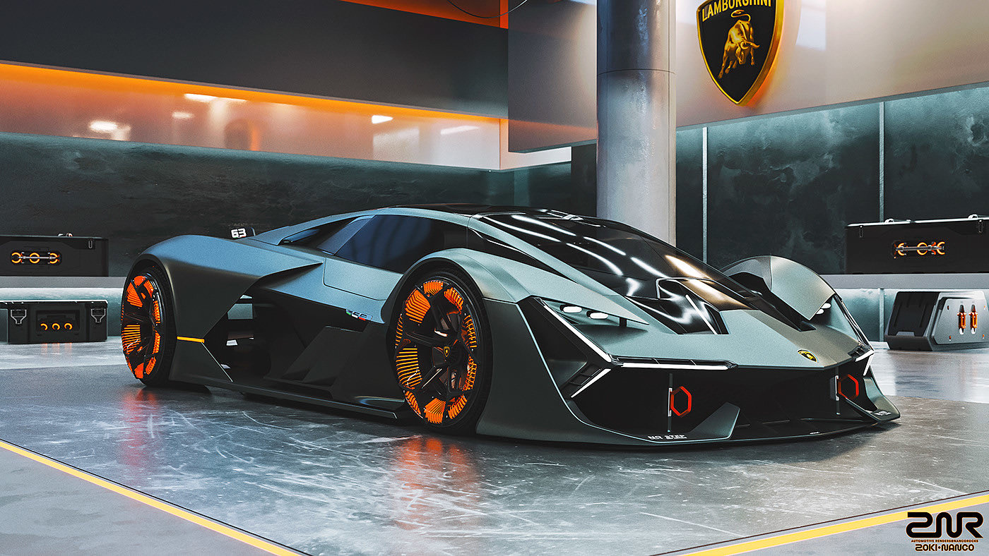 Concept Car，Futurism，Lamborghini，Lamborghini，Sports car，vehicle，