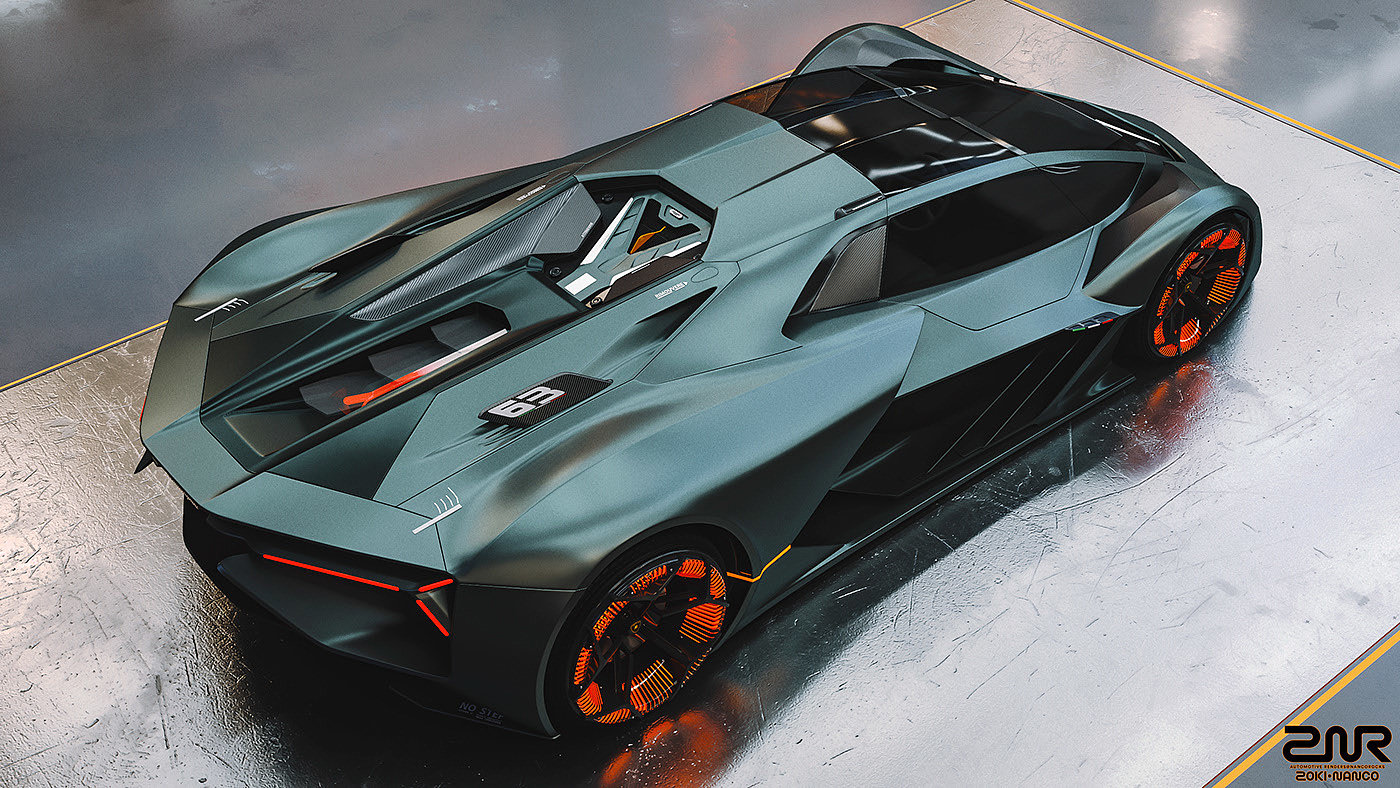 Concept Car，Futurism，Lamborghini，Lamborghini，Sports car，vehicle，