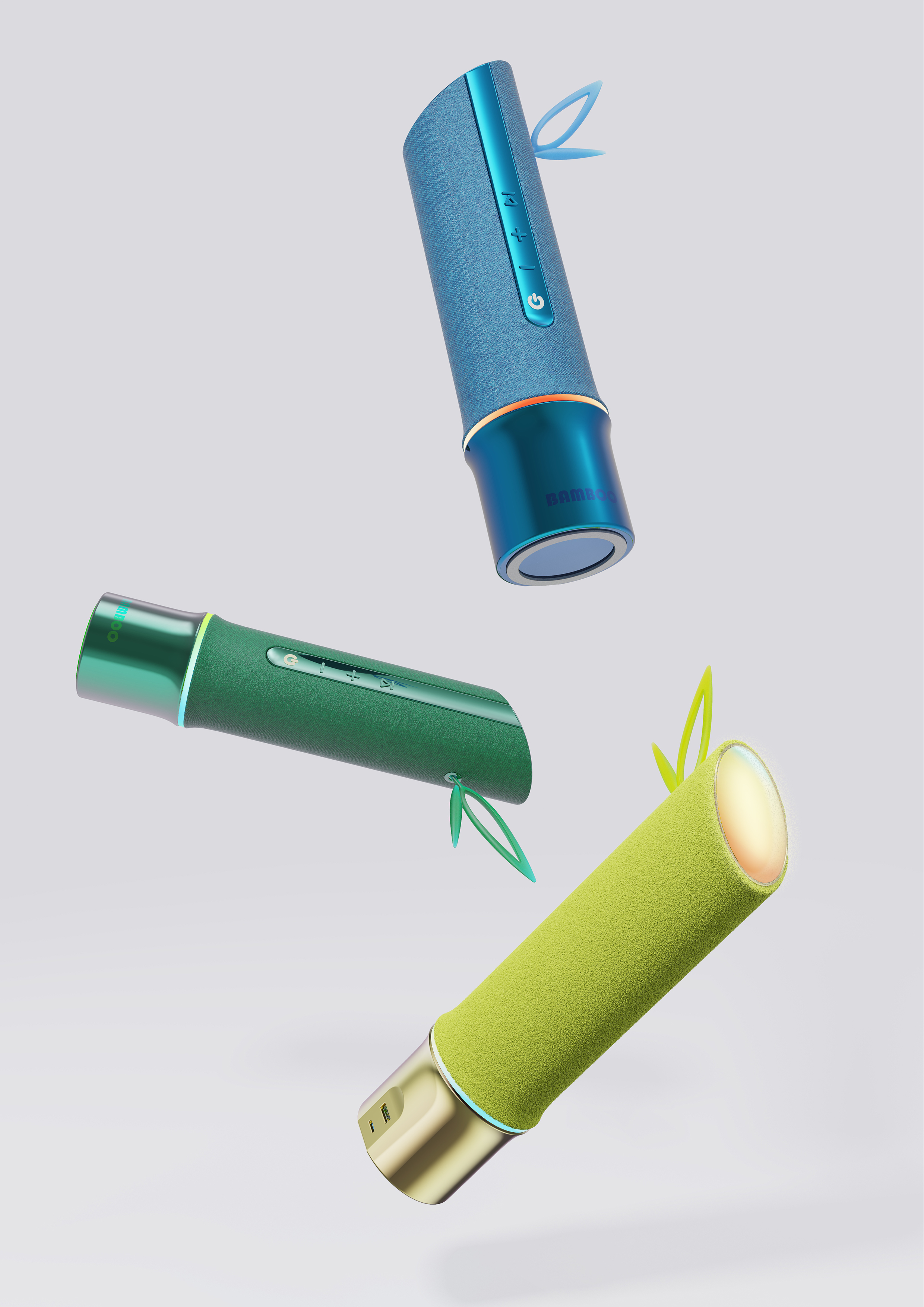 Intelligent speaker，Bamboo，atmosphere，