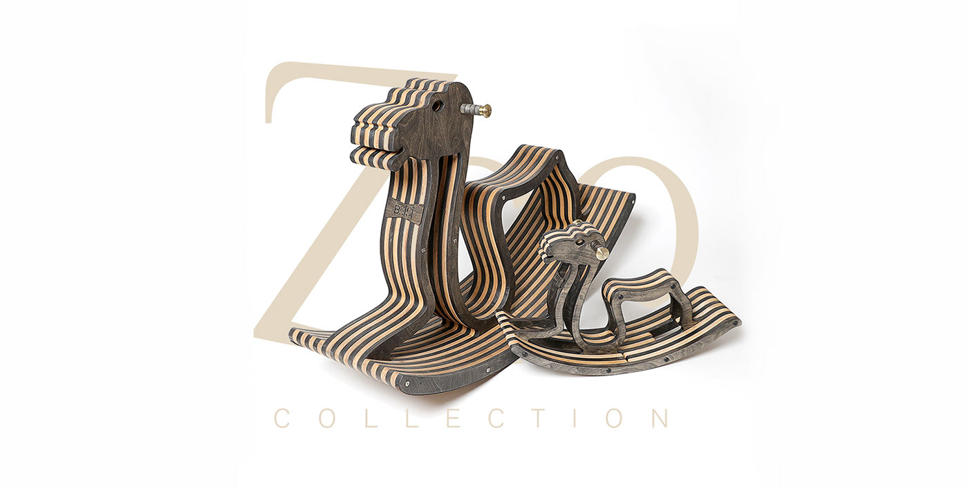 Rocking chair，wooden ，lovely，animal，