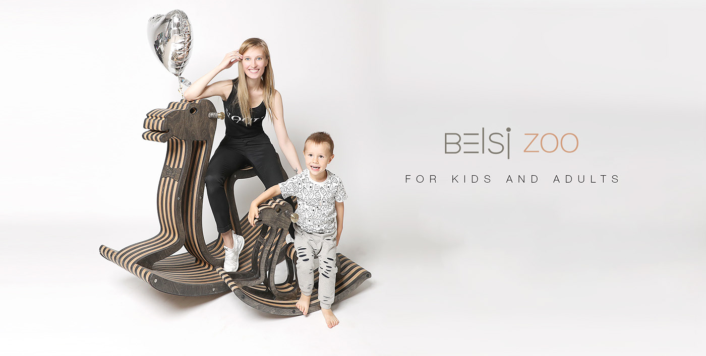 Rocking chair，wooden ，lovely，animal，