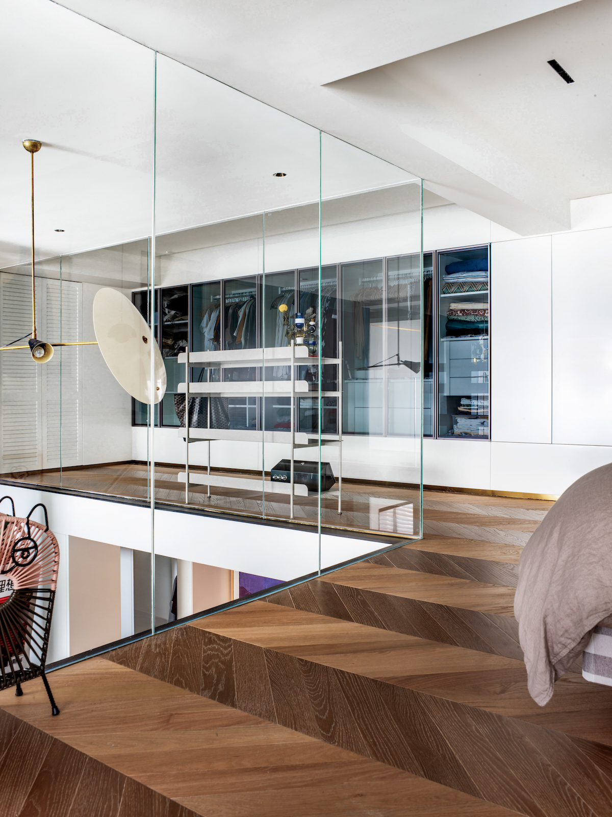 Interior design，Chongqing，Dark green hue，White tone，Simplicity，