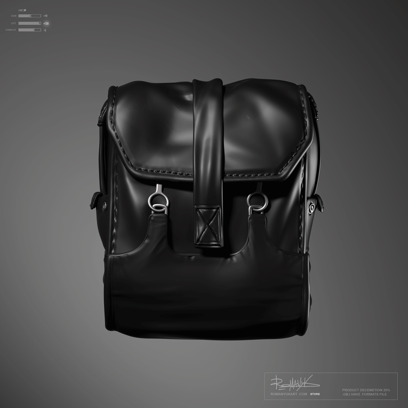 a helmet and armor，Game model，3D armor，Character art，Game character，