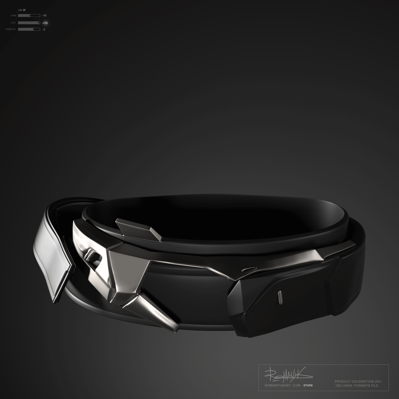 a helmet and armor，Game model，3D armor，Character art，Game character，