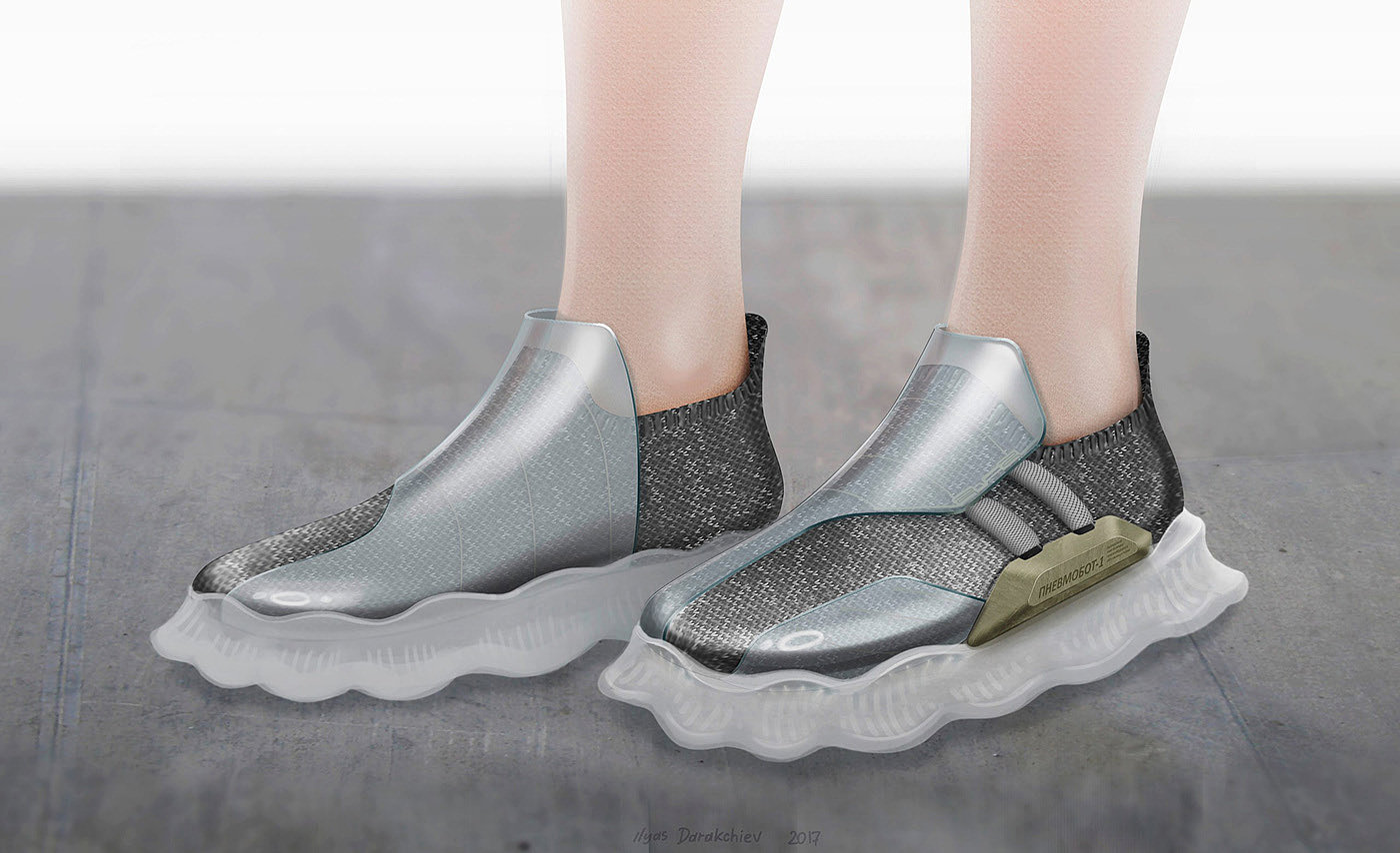 robot，elastic，shoes，conceptual design，