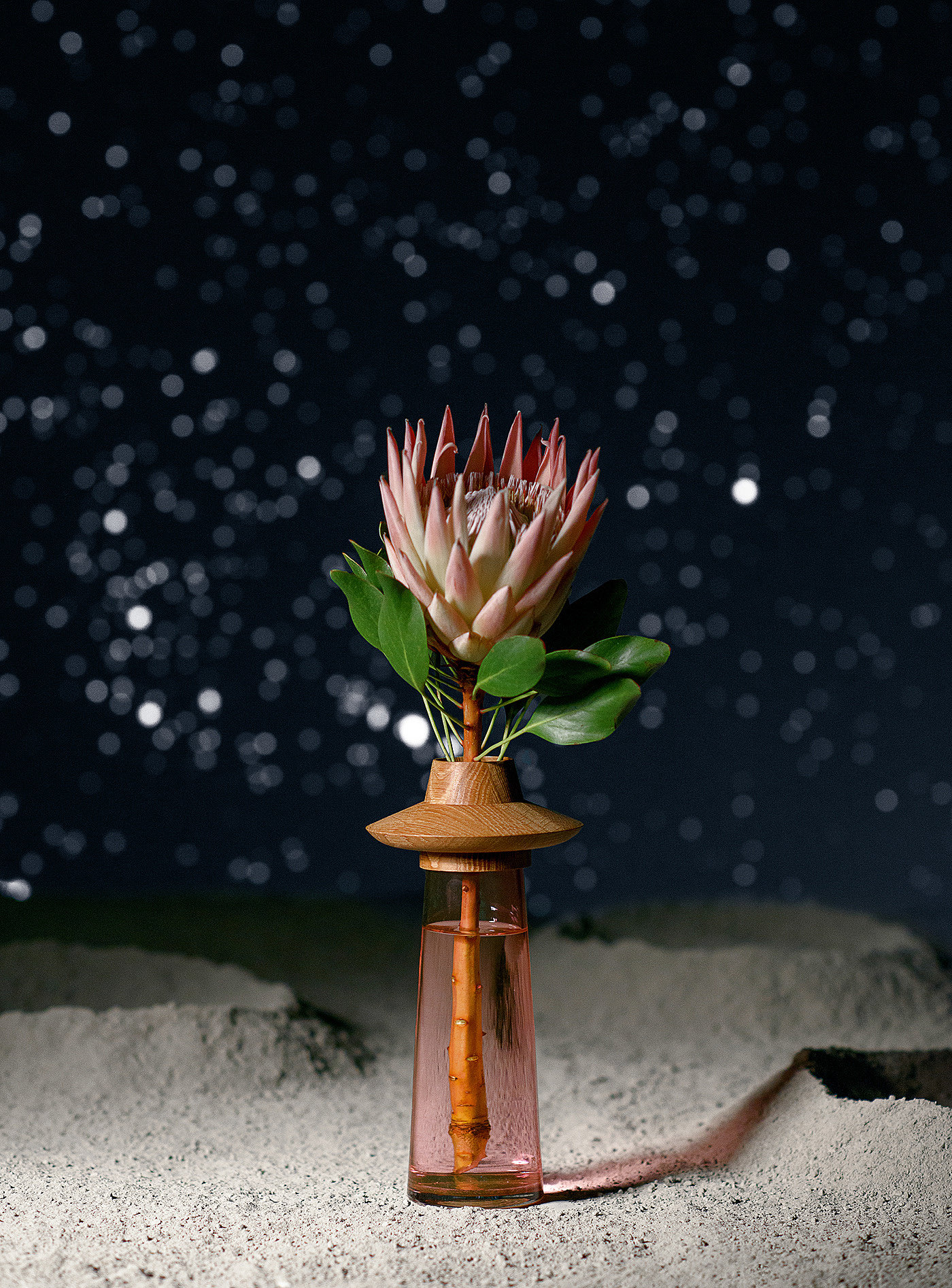 vase，Glass，wooden ，Flying saucer，