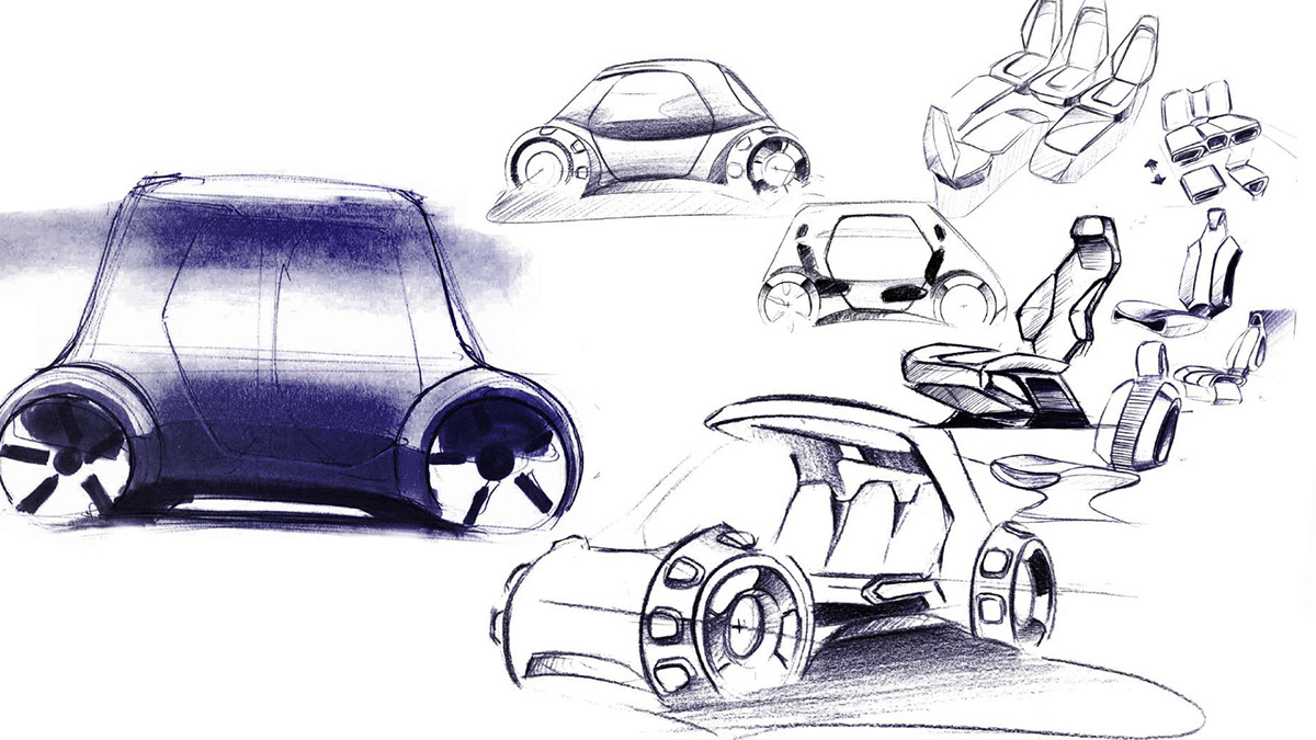 product design，industrial design，paper，automobile，Chang'an，