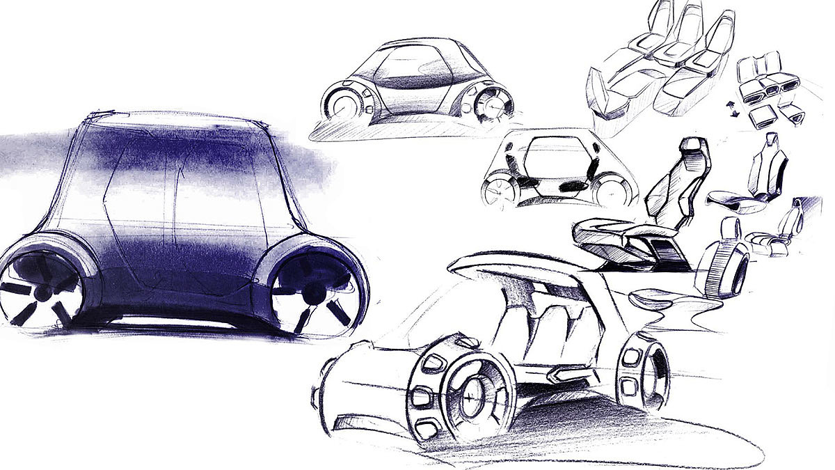 product design，industrial design，paper，automobile，Chang'an，