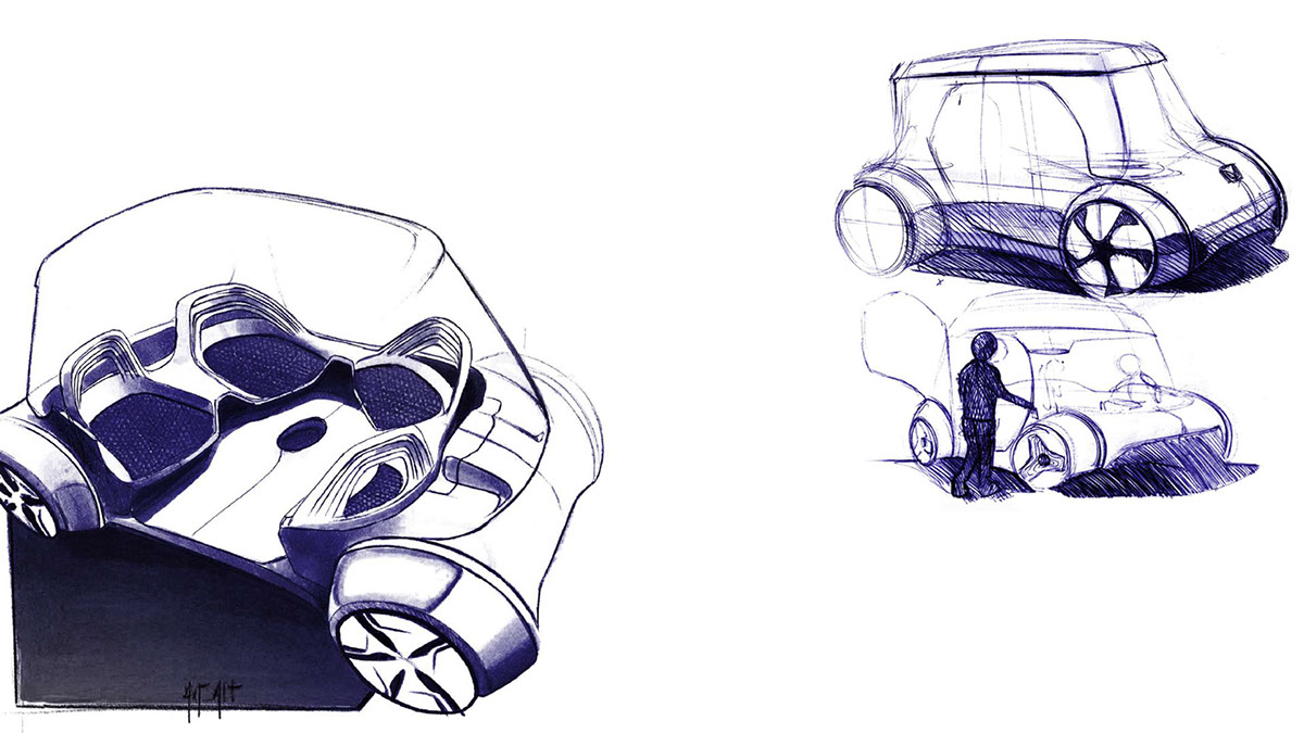 product design，industrial design，paper，automobile，Chang'an，