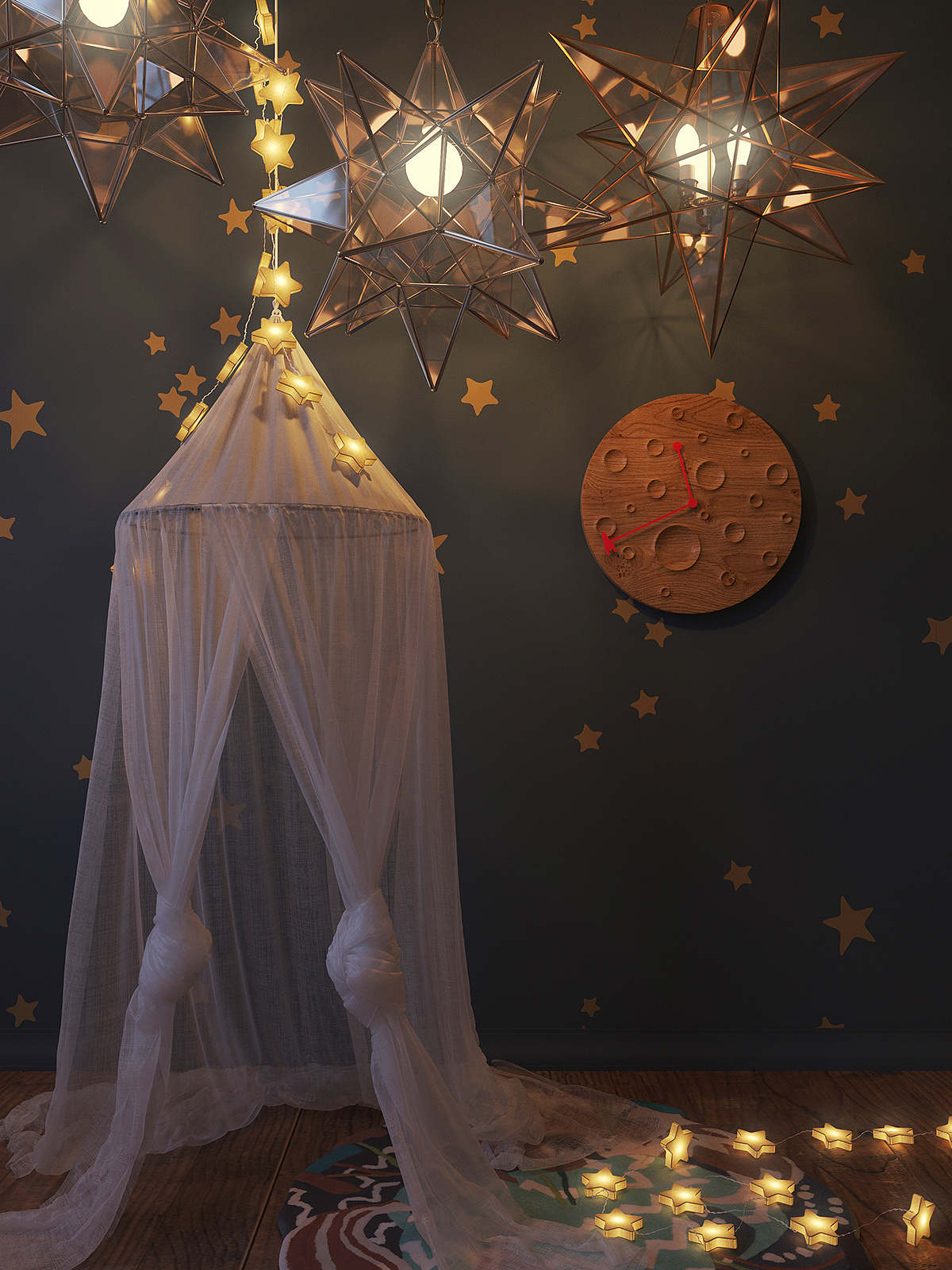 clocks and watches，Moon，Theme design，industrial design，product design，