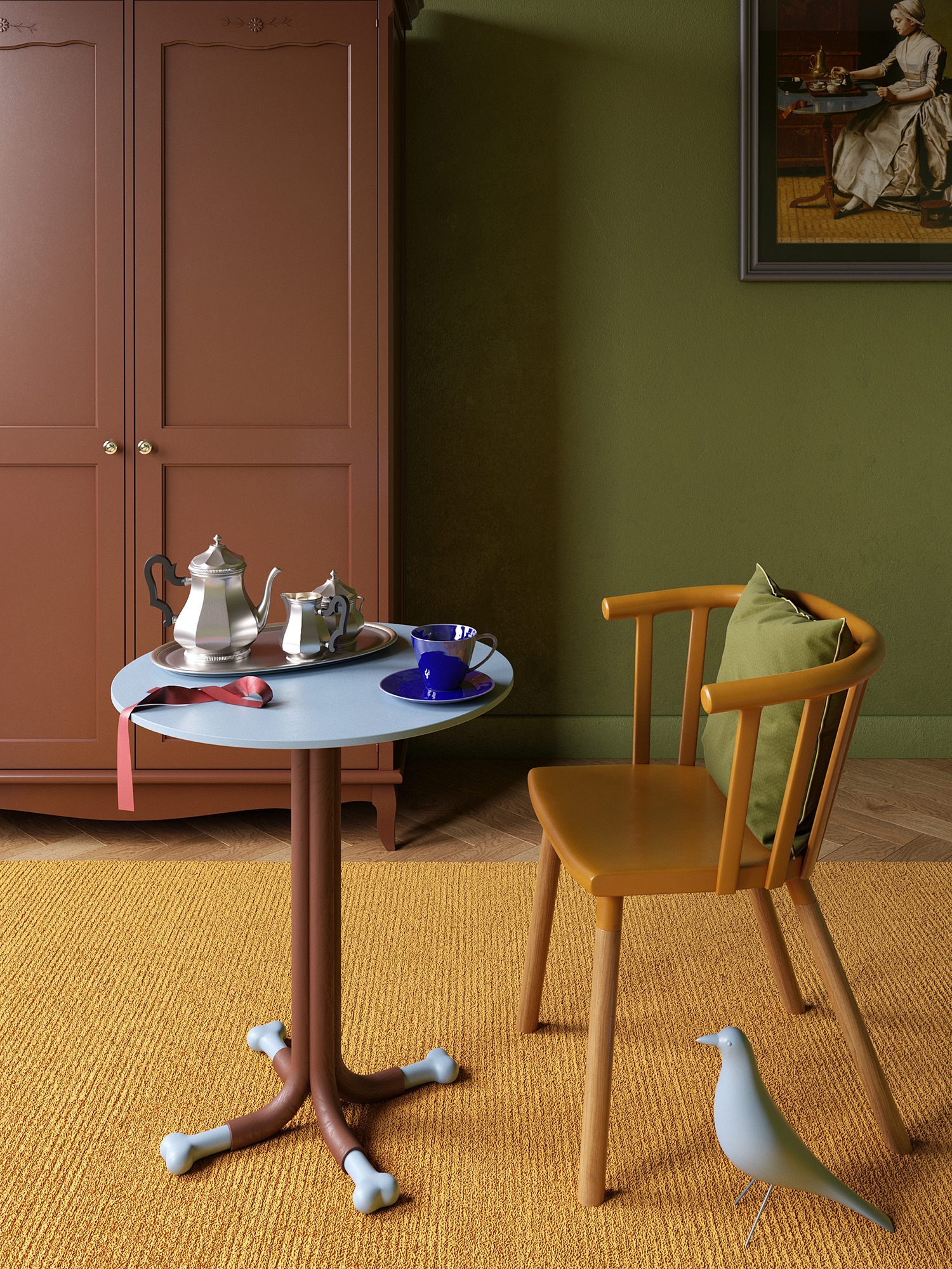 furniture，Design，originality，Boo table，