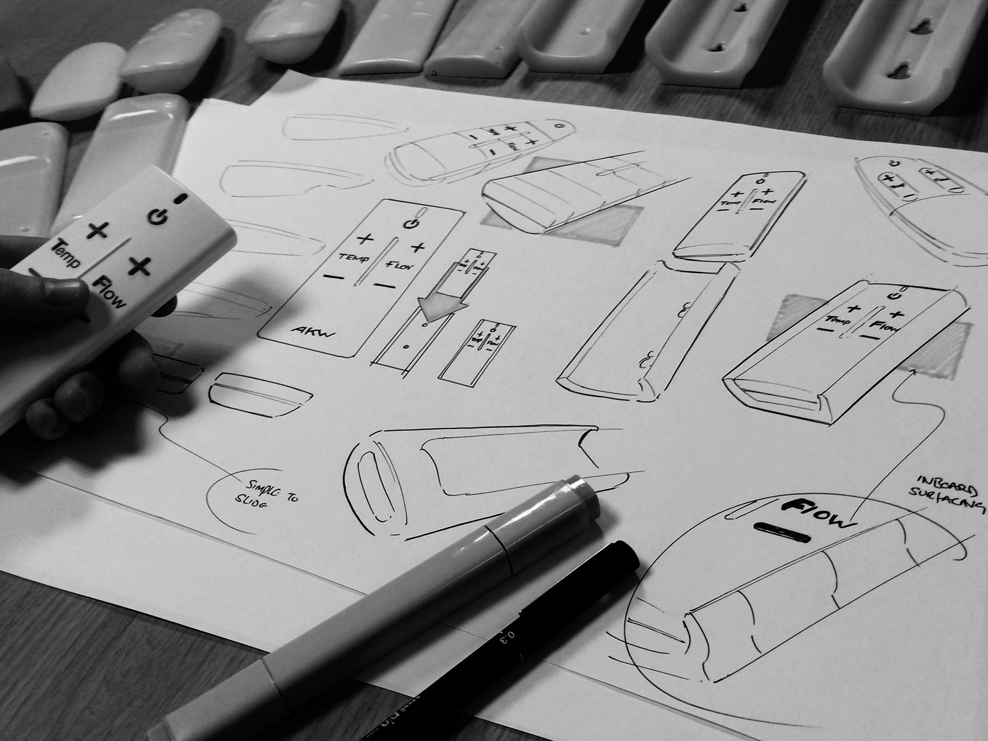 Reprint，industrial design，product design，Remote control，sanitary facilities ，