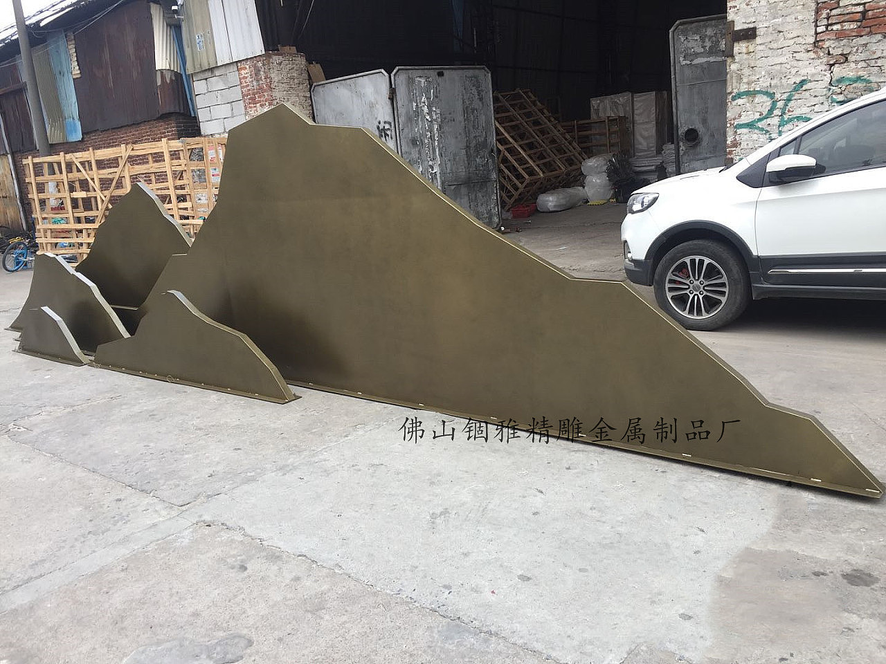 Stainless steel sculpture, stainless steel rockery，