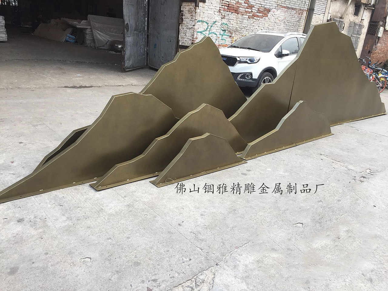 Stainless steel sculpture, stainless steel rockery，