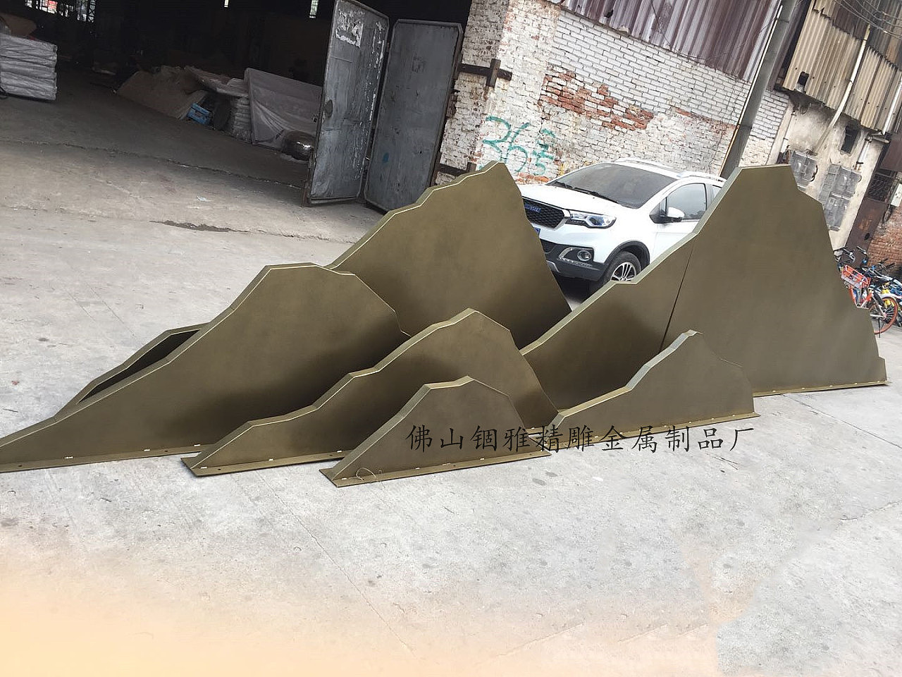 Stainless steel sculpture, stainless steel rockery，