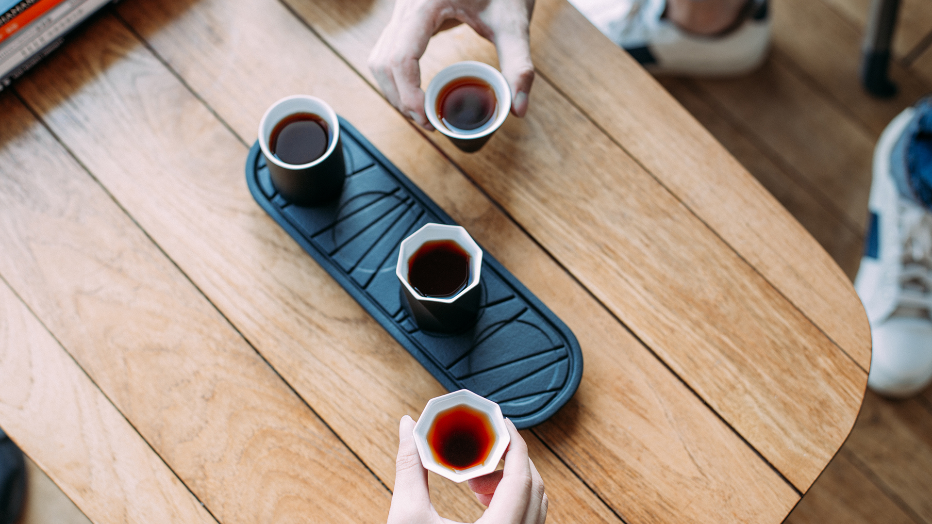 Master Cup，tea set，Poxi，Pizza cup，geometry，Simplicity，black and white，