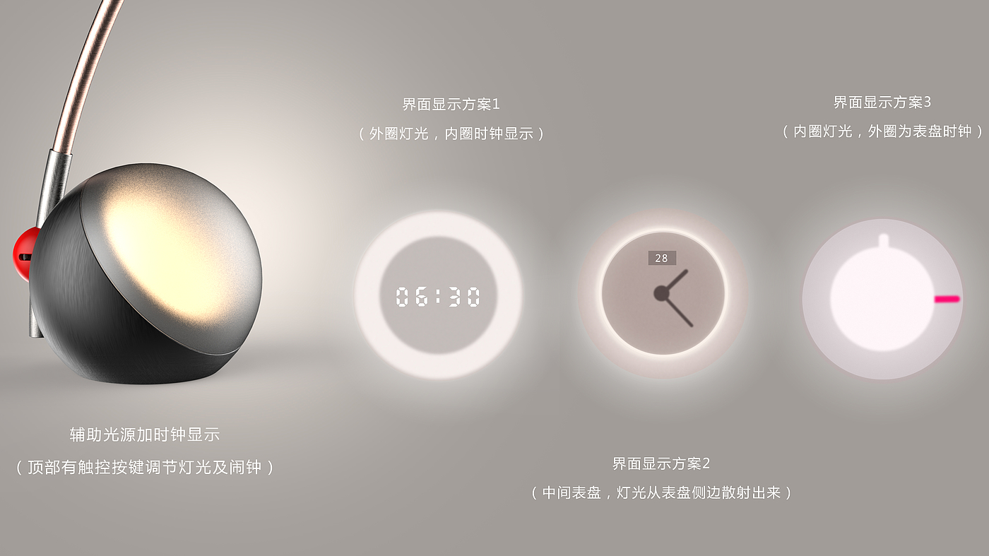 Desk lamp，Stretch，alarm clock，Atmosphere lamp，Retro，