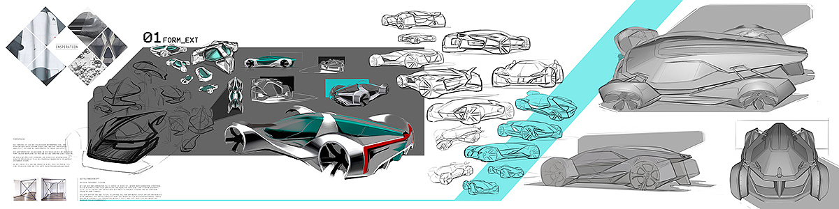 Automatic design，sketch，Cool，Dynamic，industrial design，