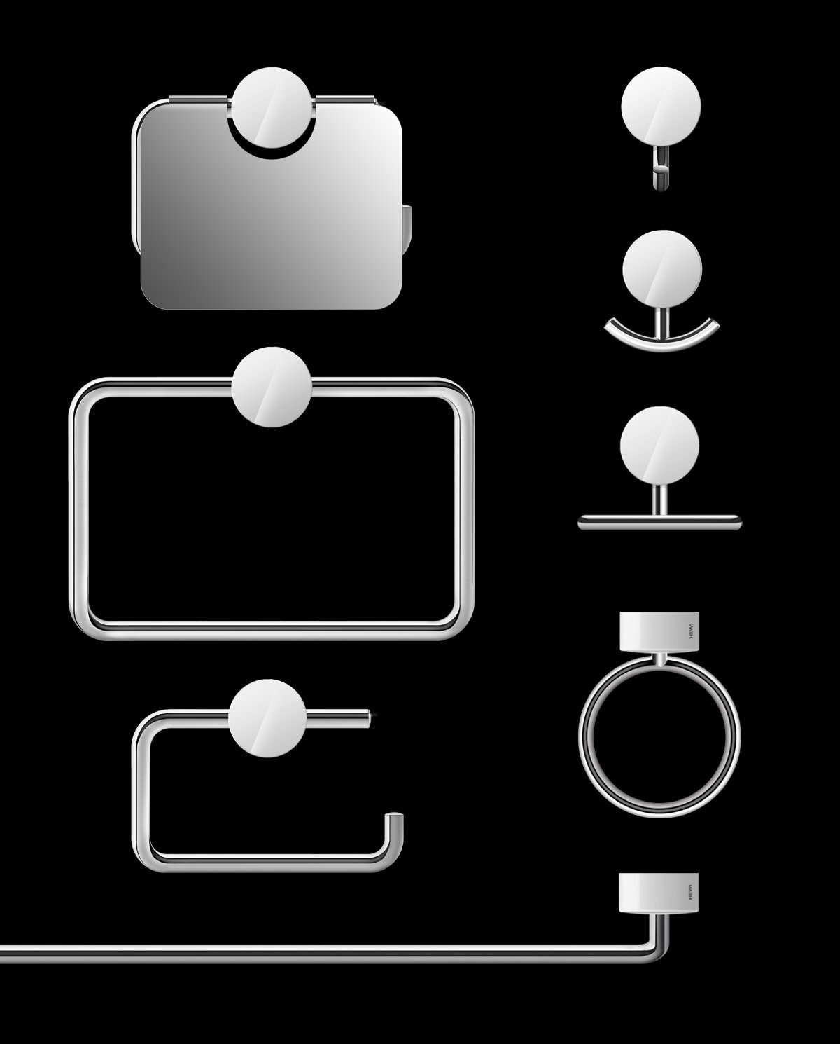 Reprint，industrial design，product design，Bathroom accessories，bathroom，function，