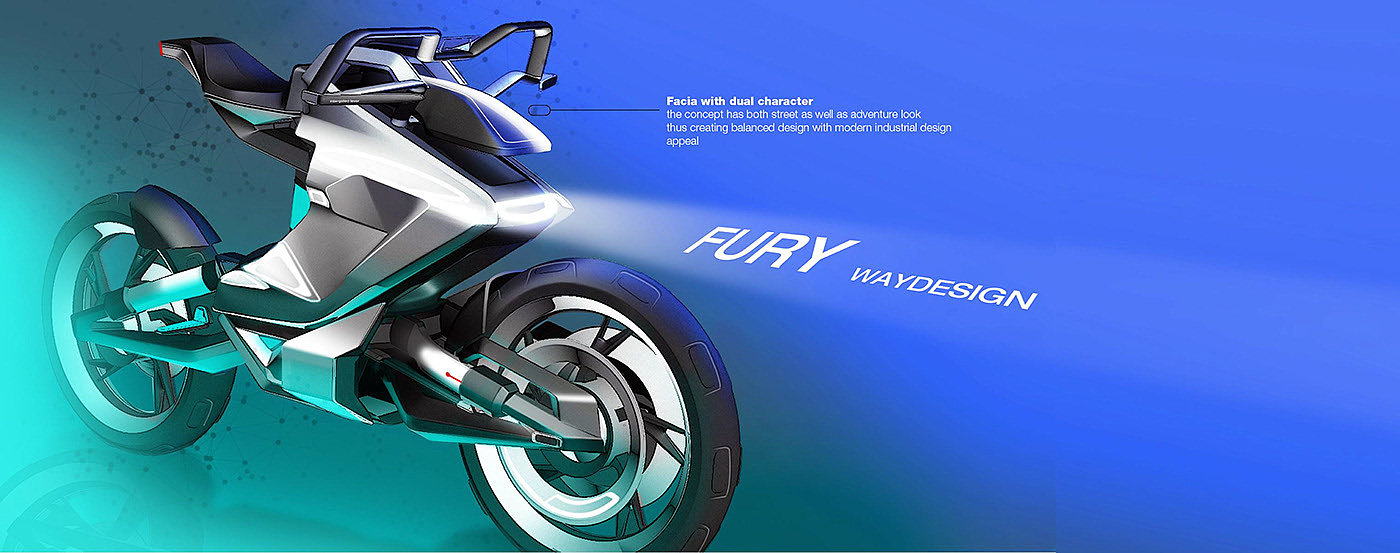 motorcycle，fury，sketch，Electric，concept，