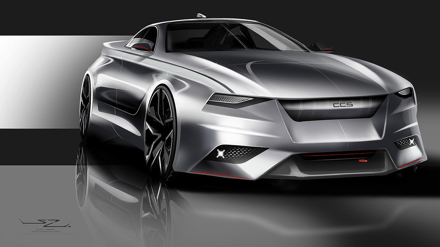 ps，Ubee ，2d rendering，design sketch，automobile，