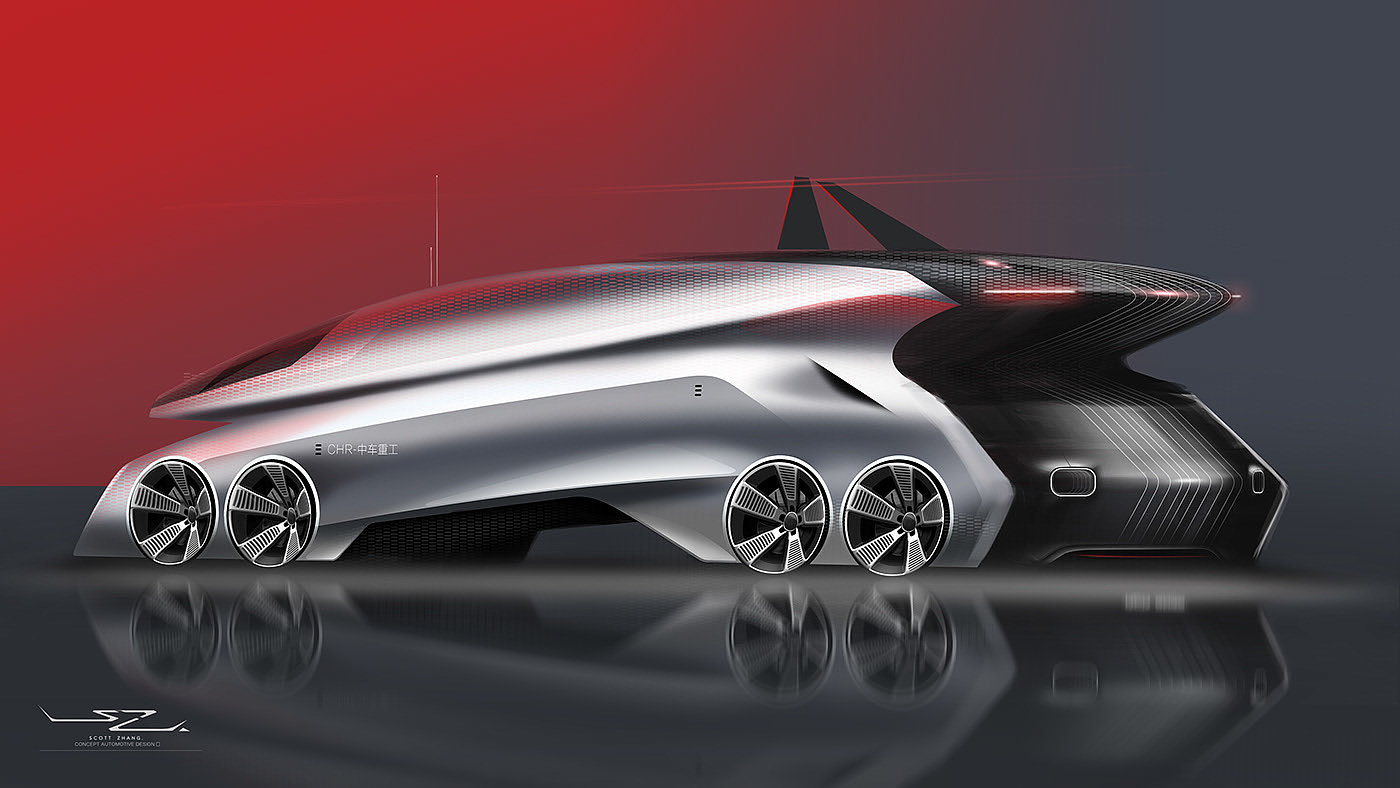 ps，Ubee ，2d rendering，design sketch，automobile，