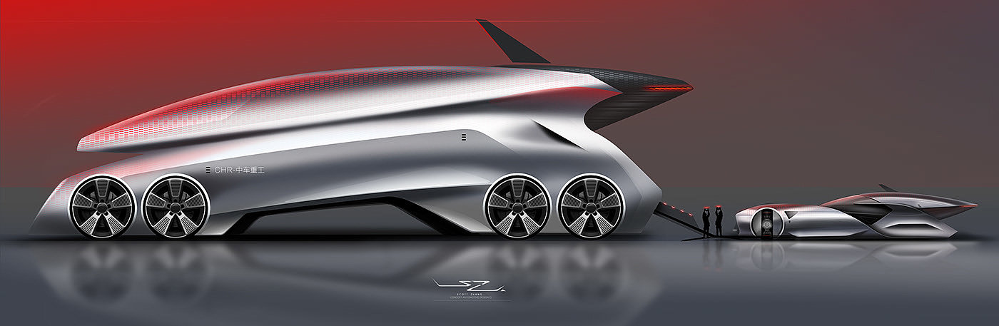 ps，Ubee ，2d rendering，design sketch，automobile，