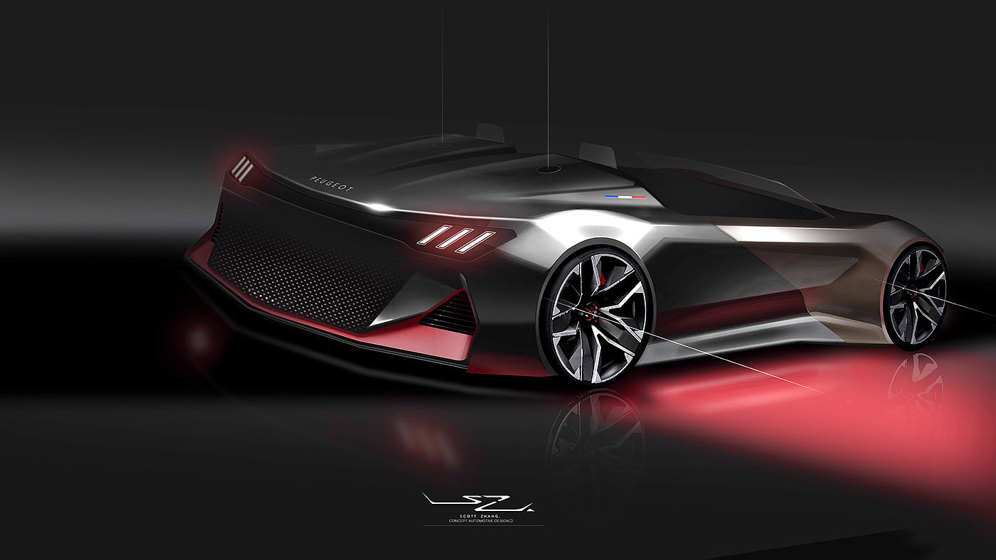 ps，Ubee ，2d rendering，design sketch，automobile，