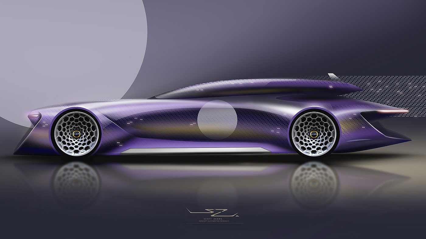 ps，Ubee ，2d rendering，design sketch，automobile，